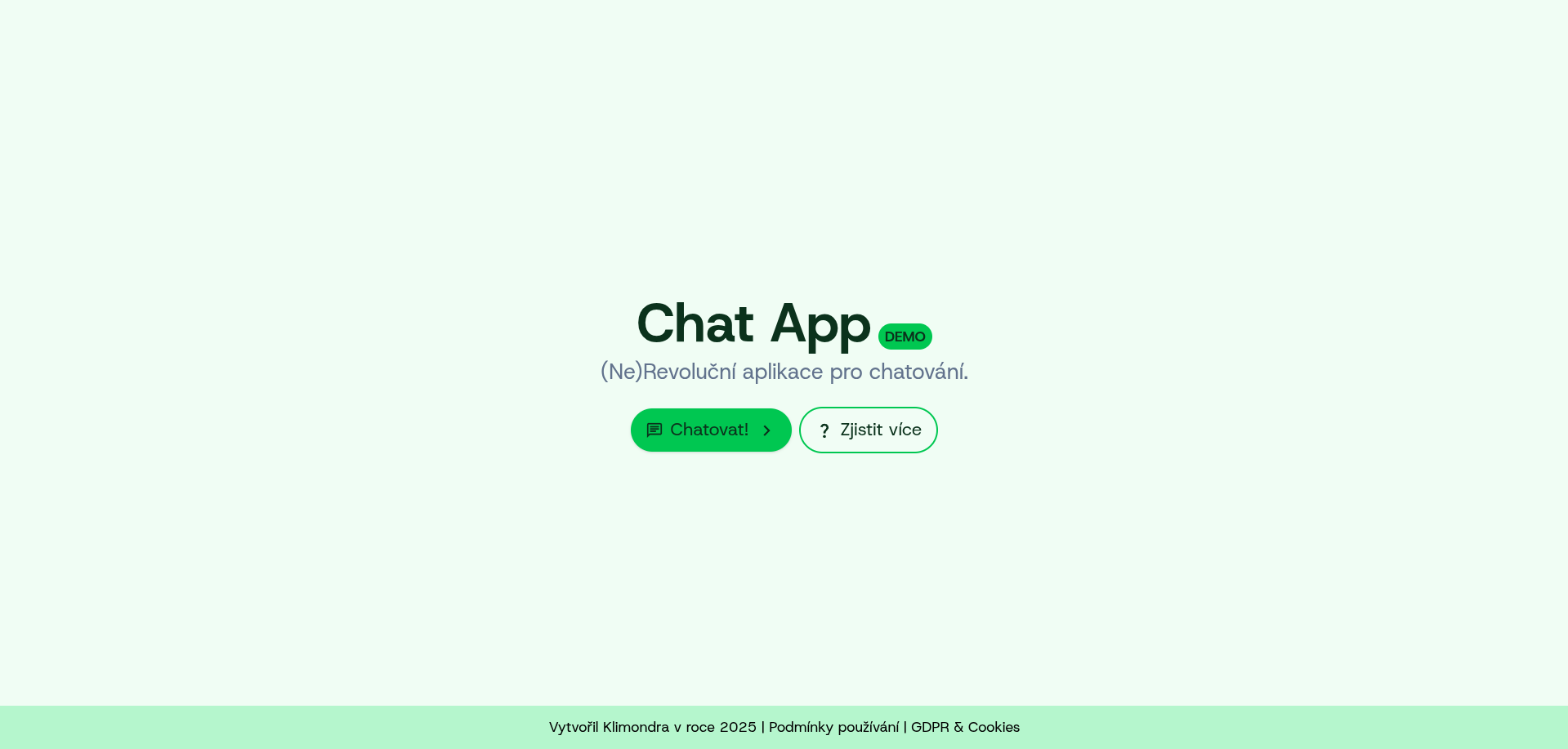 Screenshot aplikace ChatApp